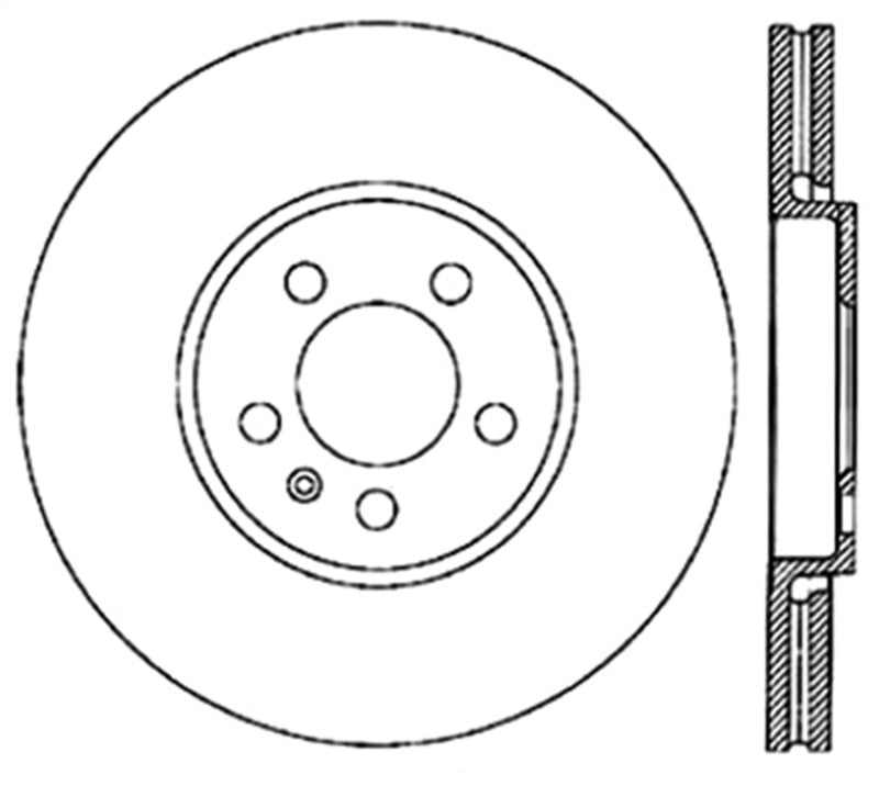 StopTech Slotted & Drilled Sport Brake Rotor - 0