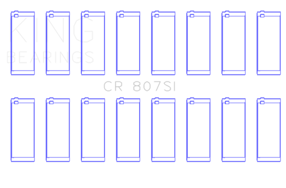 King Engine Bearings Chevy LS1/LS6/LS3 Silicone Bi-Metal Alum Rod Bearing Set - Size STD