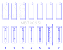 King Engine Bearings 89-15 Dodge Cummins Diesel 5.9L 6.7L Inline 6 Main Bearing Set - Size STD-2