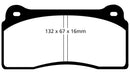 EBC 99-03 Aston Martin DB7 5.9 Bluestuff Front Brake Pads-4
