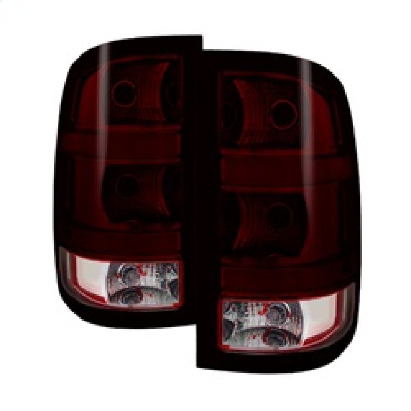 Xtune GMC Sierra 2007-2013 OEM Style Tail Light Red Smoked ALT-JH-GS07-OE-RSM - 0