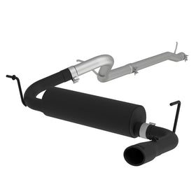MBRP 12 Jeep Wrangler/ Rubicon 3.6L Cat Back Single Rear Exit Black Exhaust - 0