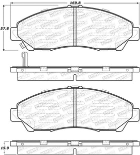 StopTech Street Brake Pads - Front/Rear - 0