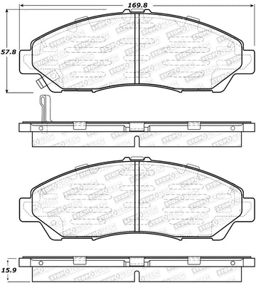 StopTech Street Brake Pads - Front/Rear - 0