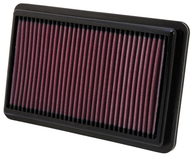 K&N Replacement Air Filter 10.188in O/S Length x 6.375in O/S Width x 1.063in H for 12 Honda Civic Si - 0