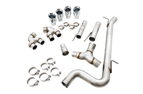 AWE Tuning MK7.5 Golf R Track Edition Exhaust w/Chrome Silver Tips 102mm - 0