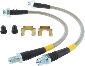 StopTech 89-98 Nissan 240SX (300ZX Upgrade) Rear Stainless Steel Brake Lines - 0