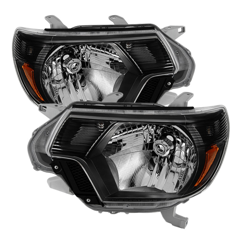 Xtune Toyota Tacoma 2012-2015 OEM Style Headlights Black HD-JH-TTA12-AM-BK - 0