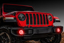 Oracle Jeep Wrangler JL/Gladiator JT LED Surface Mount Fog Light Halo Kit - ColorSHIFT-10