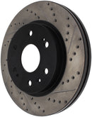 StopTech 05-10 GMC Sierra 1500 (w Rear Drum) / 07-09 GMC Yukon Front Right Slotted & Drilled Rotor-12