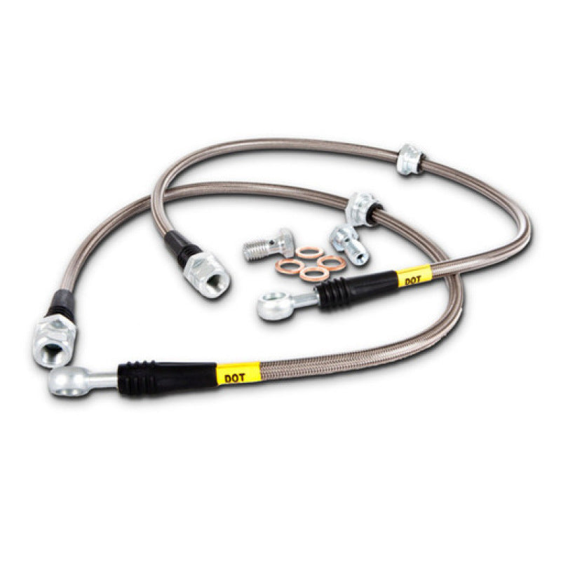 StopTech 05-07 LGT/LGT Spec B Stainless Steel Front Brake Lines - 0