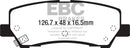 EBC 15+ Ford Mustang 2.3 Turbo Yellowstuff Rear Brake Pads-4