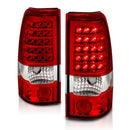 ANZO 1999-2007 Chevrolet Silverado 1500 LED Taillights Red/Clear-20