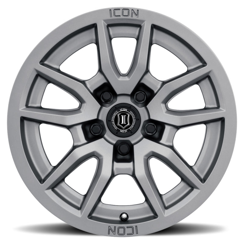 ICON Vector 5 17x8.5 5x150 25mm Offset 5.75in BS 110.1mm Bore Titanium Wheel - 0