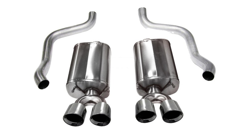 Corsa 2009-2013 Chevrolet Corvette C6 6.2L V8 Polished Sport Axle-Back Exhaust - 0