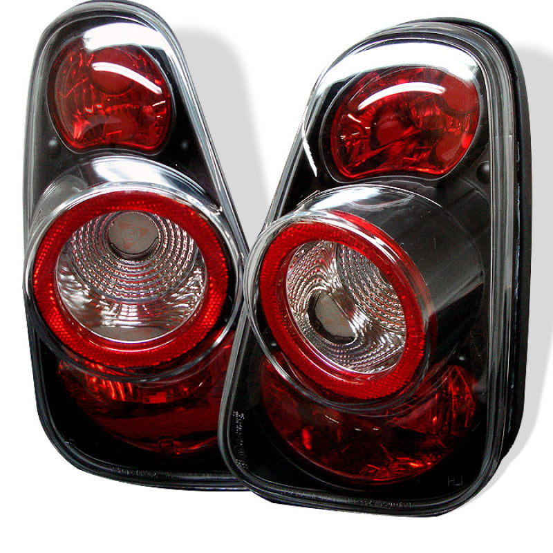 Spyder Mini Cooper 02-06/Cooper Convertibles 05-08 Euro Style Tail Lights Black ALT-YD-MC02-BK - 0