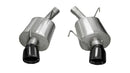 Corsa 2005-2010 Ford Mustang Shelby GT500 5.4L V8 Black Sport Axle-Back Exhaust-1