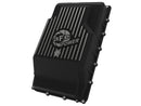 aFe 17-24 Ford F-150 10R60/10R80 Pro Series Rear Transmission Pan Black w/ Machined Fins-1