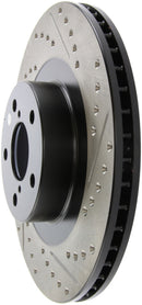 StopTech 02-10 Subaru WRX Slotted & Drilled Left Front Rotor (exc. STi)-19
