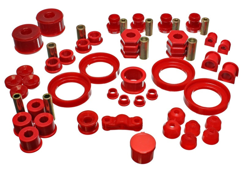 Energy Suspension 99-00 Honda Civic Si Red Hyper-Flex Master Bushing Set - 0