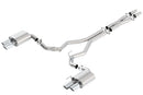 Borla 2018 Ford Mustang GT 5.0L AT/MT (w/o Valves) ATAK 3in Cat-Back Exhaust w/Polished Tips-1