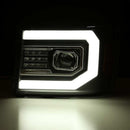 AlphaRex 07-13 GMC 1500HD PRO-Series Proj Headlights Plank Style Gloss Blk w/Activ Light/Seq Signal-6