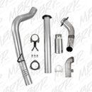 MBRP 11-14 Ford 6.7L F-250/350/450 4in Filter Back Single Side Exit Alum and Down Pipe Exhaust-4
