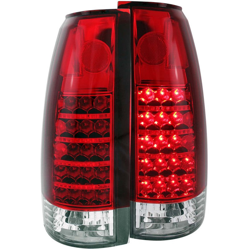 ANZO 1999-2000 Cadillac Escalade LED Taillights Red/Clear - 0