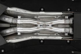 MBRP 12-21 Ferrari 812SF/812GTS/F12 6.3L/ 6.5L 3in Resonator Delete X-Pipe - T304 - 0