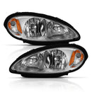 ANZO 2001-2005 Chrysler Pt Cruiser Crystal Headlight Chrome Amber (OE)-15