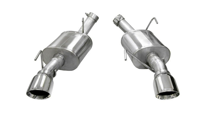 Corsa 2005-2010 Ford Mustang Shelby GT500 5.4L V8 Polished Xtreme Axle-Back Exhaust - 0