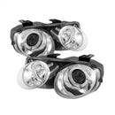 Spyder Acura Integra 98-01 Projector Headlights LED Halo -Chrome High H1 Low 9006 PRO-YD-AI98-HL-C-2