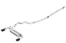 Borla 16-18 Ford Focus RS 2.3L MT AWD ATAK Catback Exhaust w/ Black Chrome Tip-1