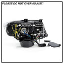 Spyder 09-12 BMW E90 3-Series 4DR Projector Headlights Halogen - LED - Black - PRO-YD-BMWE9009-BK-10