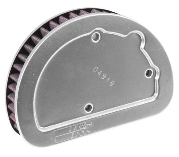 K&N Replacement Unique Air Filter 6.625in L x 4.75in W x 1.625in H with 1 Flange for Harley-Davidson