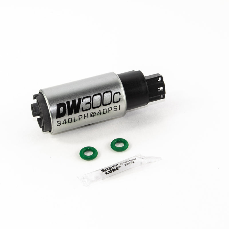 DeatschWerks 340lph DW300C Compact Fuel Pump w/ 02-06 RSX Set Up Kit (w/o Mounting Clips) - 0