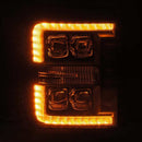 AlphaRex 11-16 Ford F-350 SD NOVA LED Proj Headlights Plank Style Alpha Blk w/Activ Light/Seq Signal-8