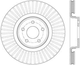 StopTech 14.5+ Ford Focus ST Front Left Slotted Performance Rotor - 0