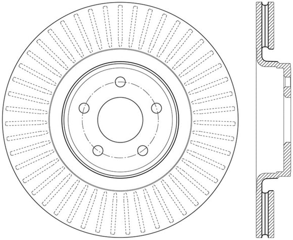 StopTech 14.5+ Ford Focus ST Front Left Slotted Performance Rotor