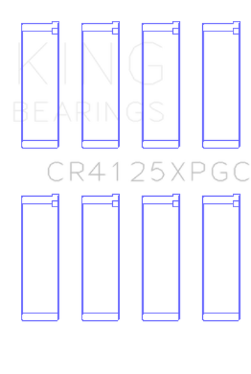 King Subaru EJ20/EJ22/EJ25 (Suites 52mm Journal Size) Tri-Metal Coated Rod Bearing Set - Size STD