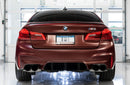 AWE Tuning 18-19 BMW M5 (F90) 4.4T AWD Cat-Back Exhaust - Track Edition (Diamond Black Tips)-2