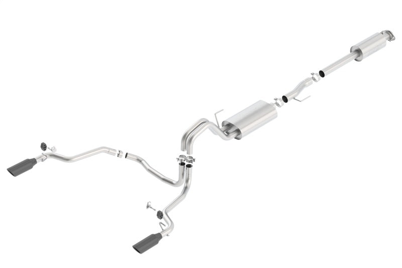 Borla 15-17 F-150 2.7/3.5L V6 EcoBoost / 5.0L V8 Black Chrome Cat-Back Touring Exhaust - 0