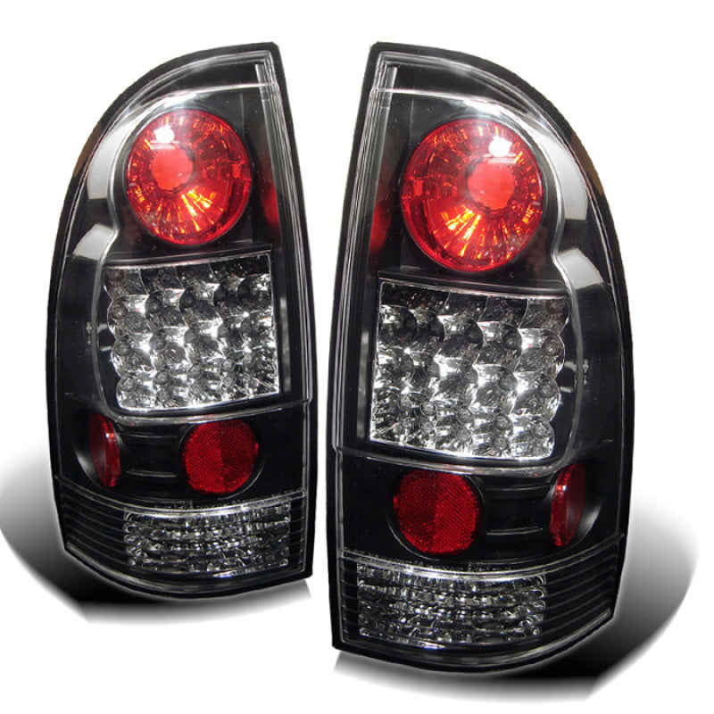 Spyder Toyota Tacoma 05-15 LED Tail Lights Black ALT-YD-TT05-LED-BK - 0