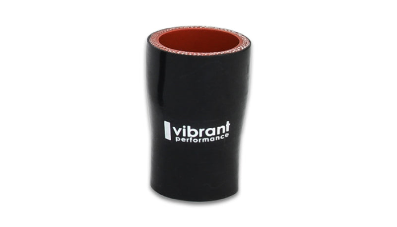 Vibrant 4 Ply Reducer Coupling 1.25in x 1.50in x 3in Long (BLACK) - 0