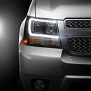 Spyder 07-14 Chevy Suburban/1500/2500/Tahoe V2 Projector Headlights Blk PRO-YD-CSUB07V2-DRL-BK-4