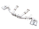 AWE Tuning 2020 Chevrolet Corvette (C8) Track Edition Exhaust - Quad Chrome Silver Tips-1