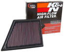 K&N 2016 Cadillac CT6 V6 3.0L F/I (Right) Drop In Air Filter-16