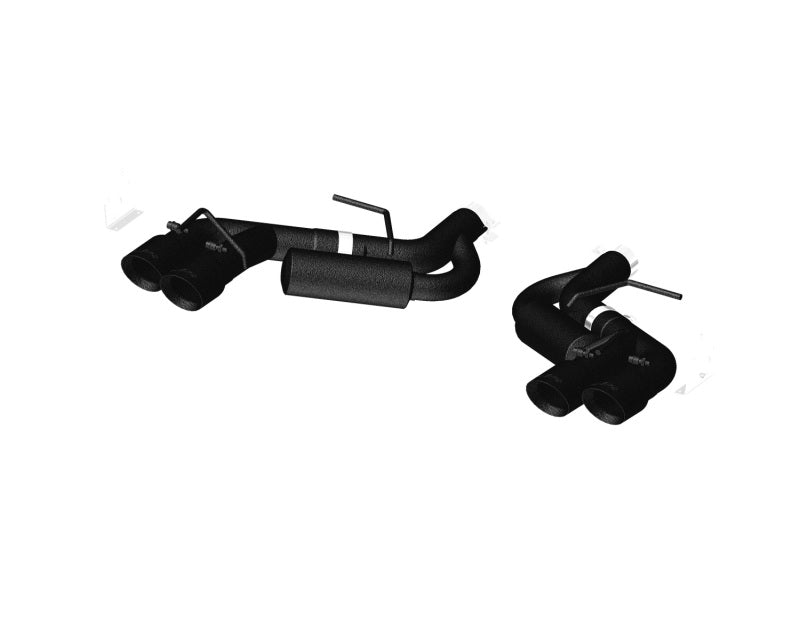 MBRP 16-19 Chevy Camaro V8 6.2L 6spd 3in Black Race Dual Axle Back w/ 4.5in Quad Dual Wall Tips - 0