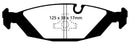 EBC 87-88 BMW M5 3.5 (E28) Redstuff Rear Brake Pads-6