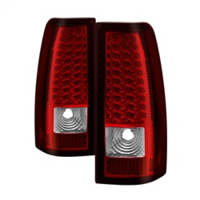 Xtune Chevy Silverado 1500/2500/3500 03-06 LED Tail Lights Red Clear ALT-ON-CS03-LED-RC - 0